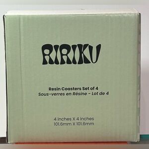 RIRIKU / Resin Coasters / Set of 4